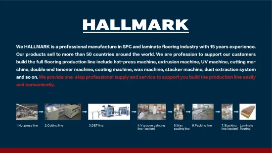 Confezionatrice automatica a velocità regolabile Hallmark per la linea di produzione di pavimenti Lamiante