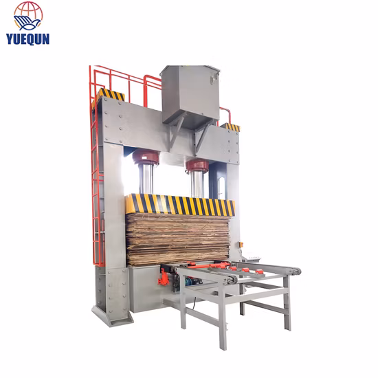 Macchina idraulica per la lavorazione del legno con pressa a freddo 500t per porte in compensato
